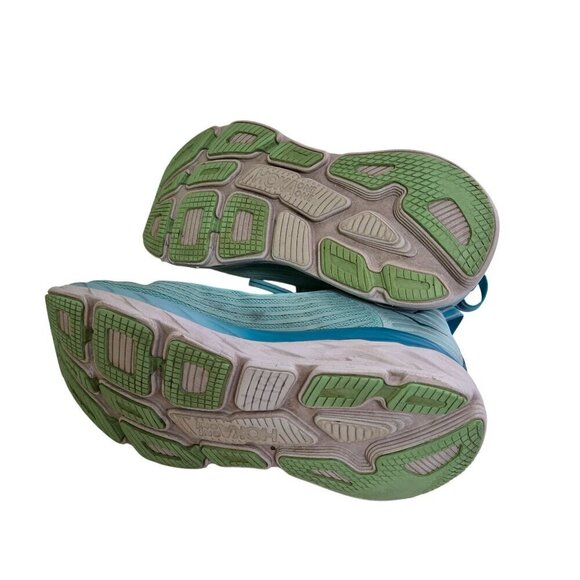 Hoka One One Bondi 6 Teal Blue Running Shoes Size 11 F27219L - Picture 6 of 9